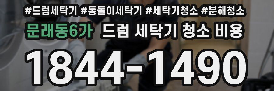 문래동6가 드럼 세탁기 청소 비용