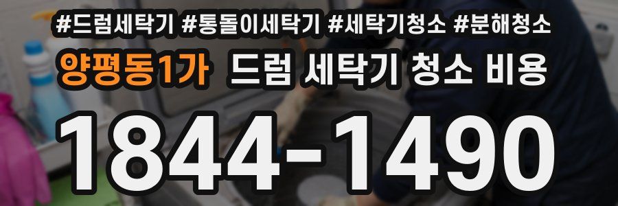 양평동1가 드럼 세탁기 청소 비용