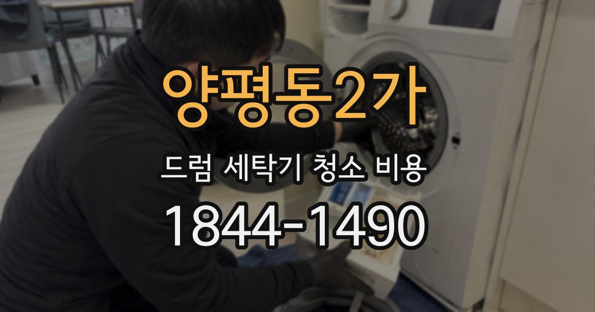 양평동2가 드럼 세탁기 청소 비용