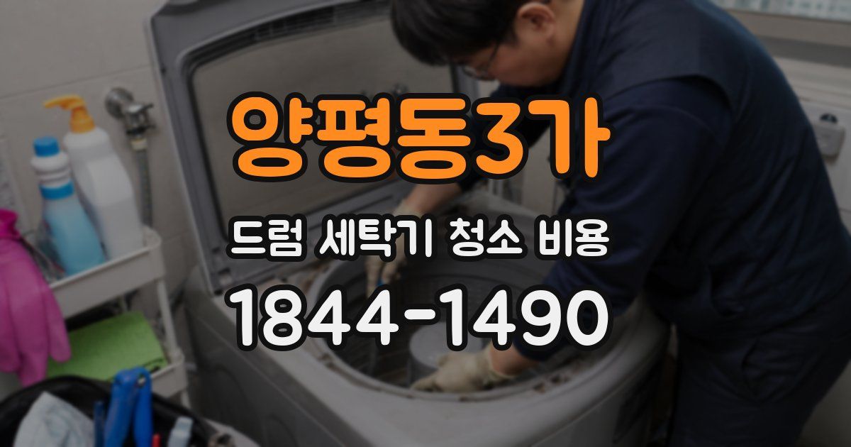 양평동3가 드럼 세탁기 청소 비용