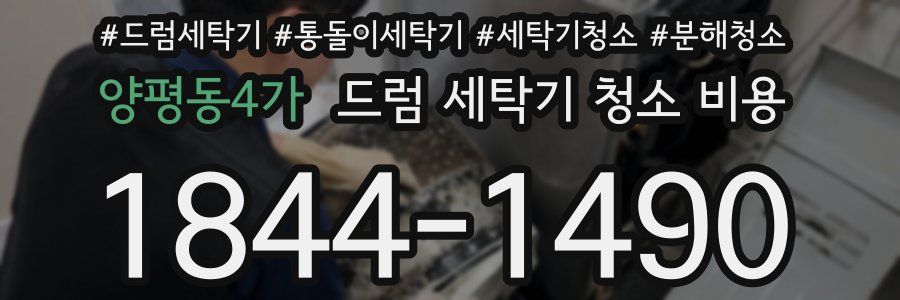 양평동4가 드럼 세탁기 청소 비용