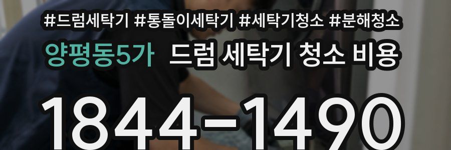 양평동5가 드럼 세탁기 청소 비용