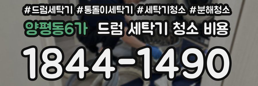 양평동6가 드럼 세탁기 청소 비용