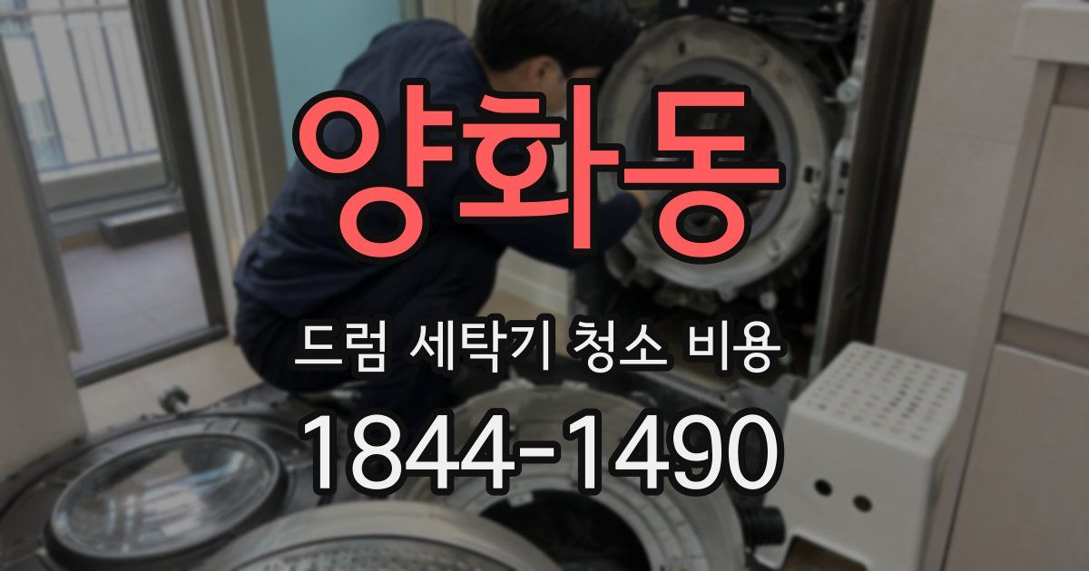 양화동 드럼 세탁기 청소 비용