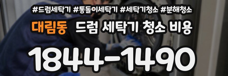 대림동 드럼 세탁기 청소 비용