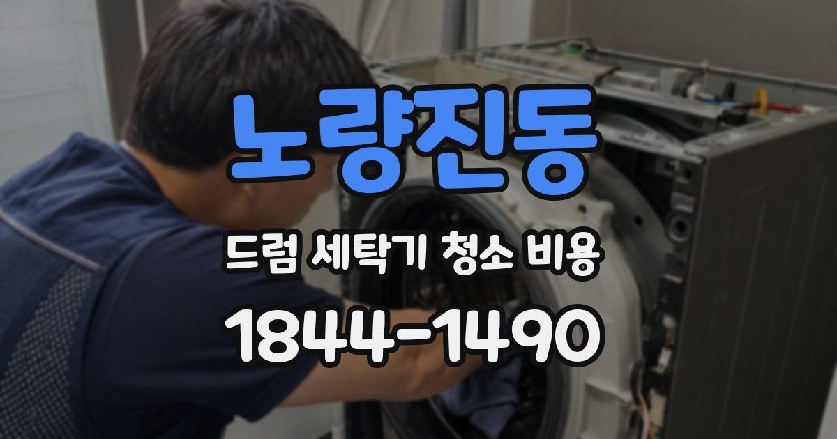 노량진동 드럼 세탁기 청소 비용