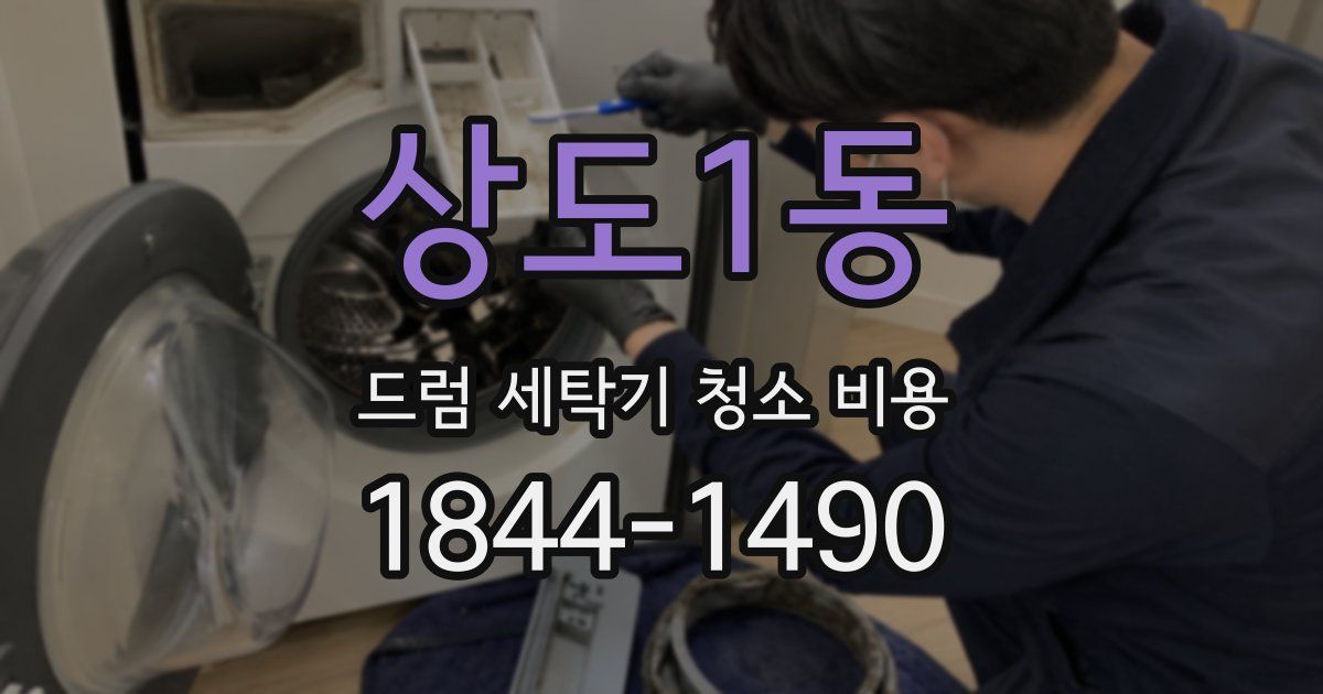 상도1동 드럼 세탁기 청소 비용