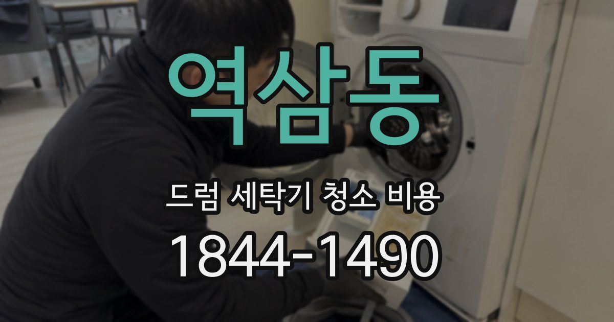 역삼동 드럼 세탁기 청소 비용
