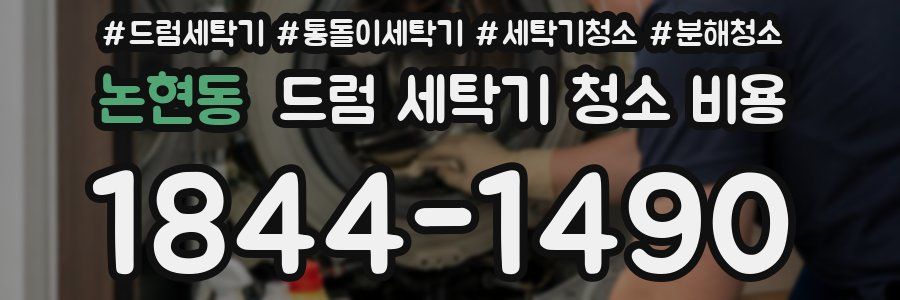 논현동 드럼 세탁기 청소 비용