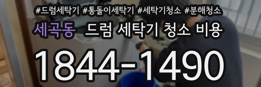 세곡동 드럼 세탁기 청소 비용