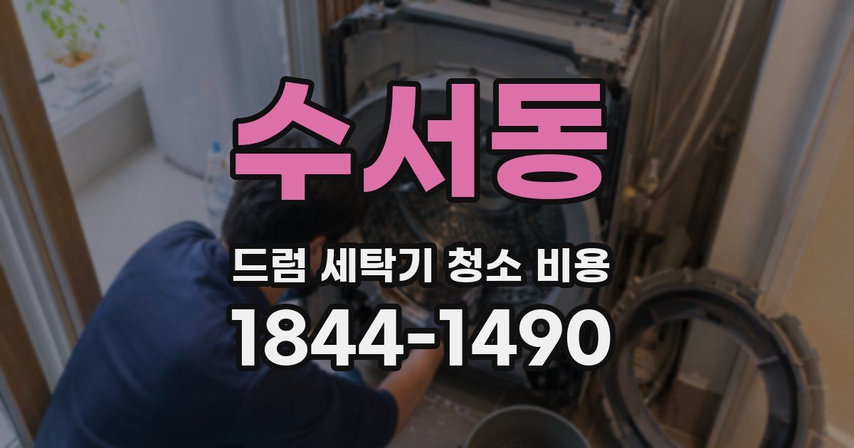 수서동 드럼 세탁기 청소 비용