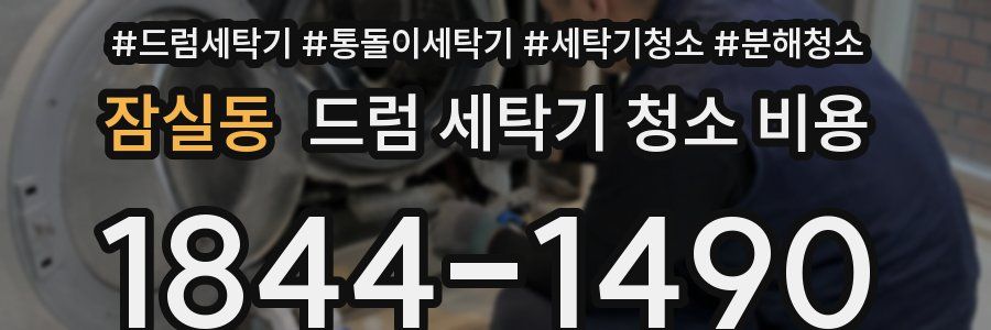 잠실동 드럼 세탁기 청소 비용