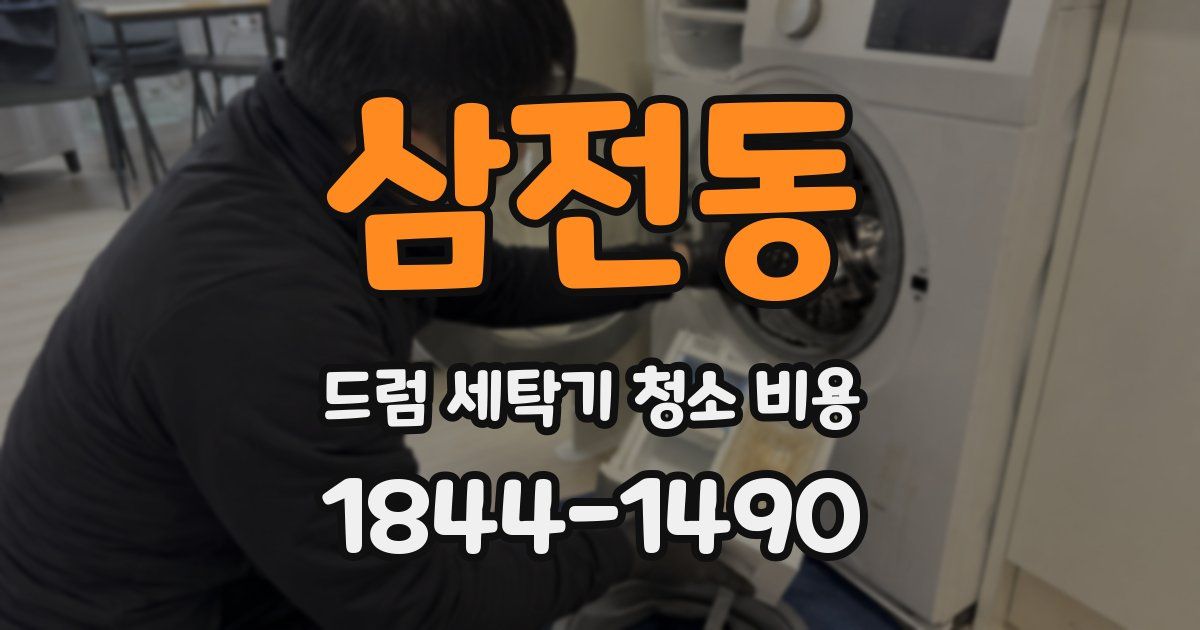 삼전동 드럼 세탁기 청소 비용