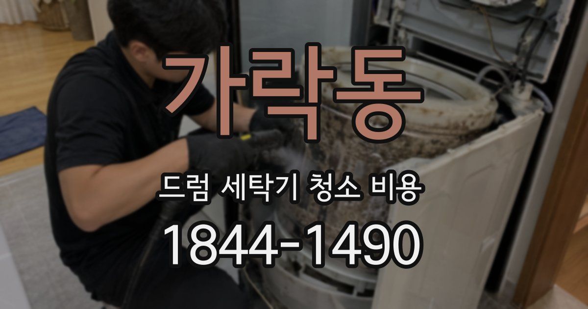 가락동 드럼 세탁기 청소 비용