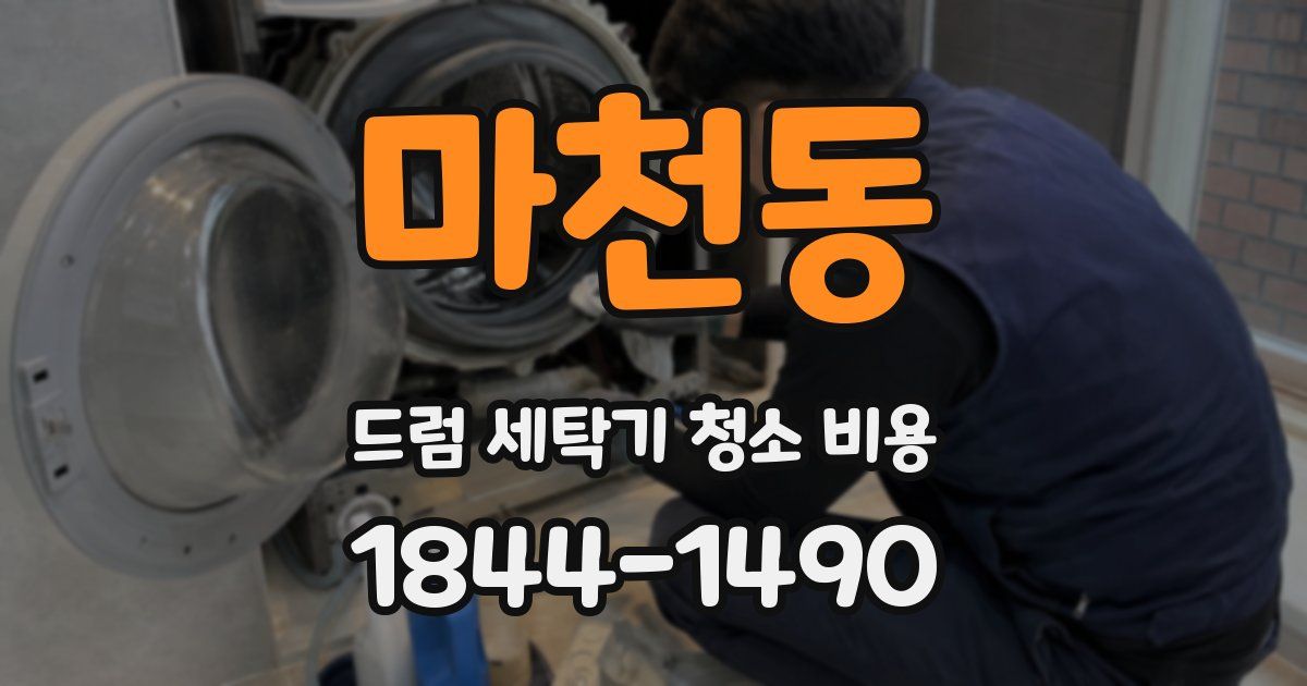 마천동 드럼 세탁기 청소 비용