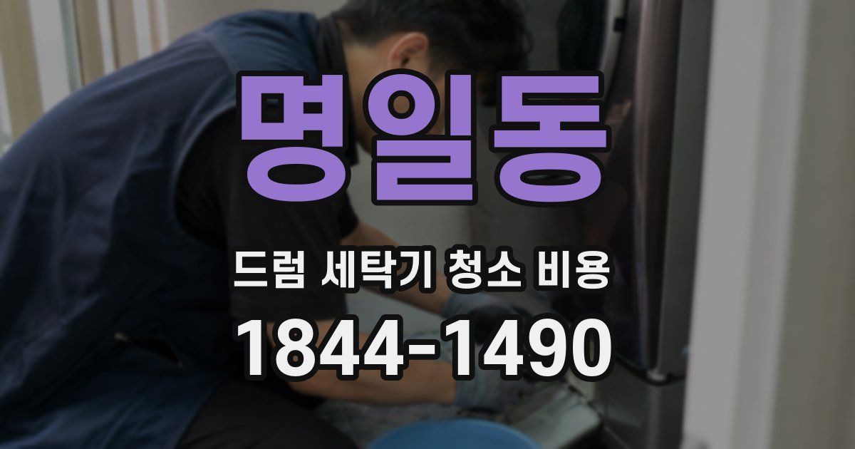 명일동 드럼 세탁기 청소 비용