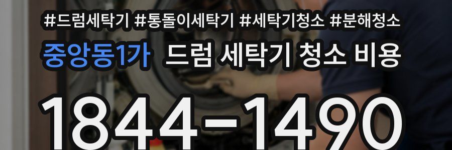 중앙동1가 드럼 세탁기 청소 비용