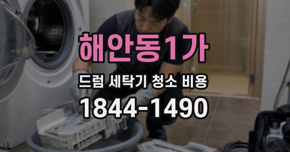 해안동1가 드럼 세탁기 청소 비용