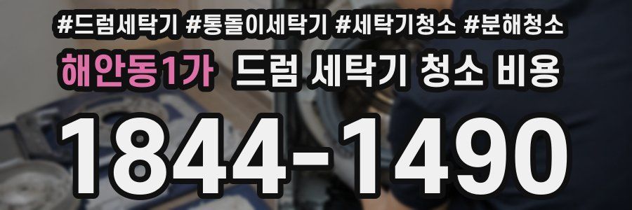 해안동1가 드럼 세탁기 청소 비용