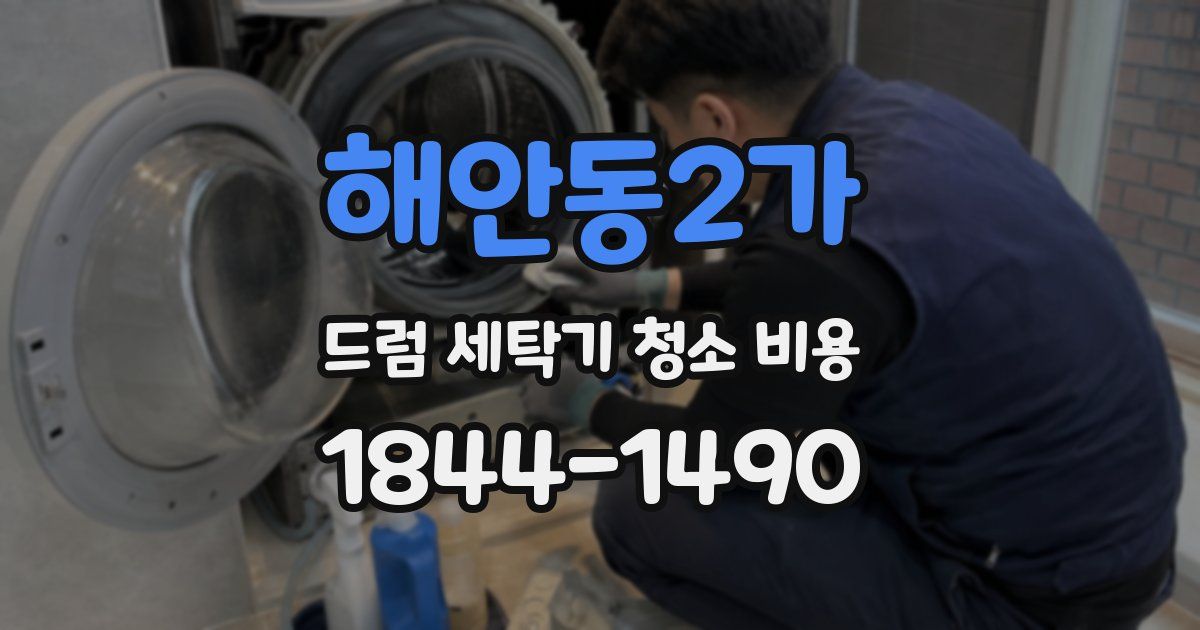 해안동2가 드럼 세탁기 청소 비용