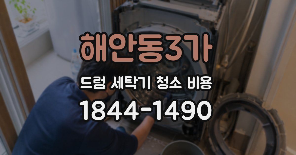 해안동3가 드럼 세탁기 청소 비용