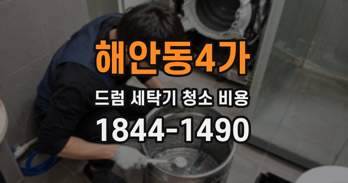 해안동4가 드럼 세탁기 청소 비용