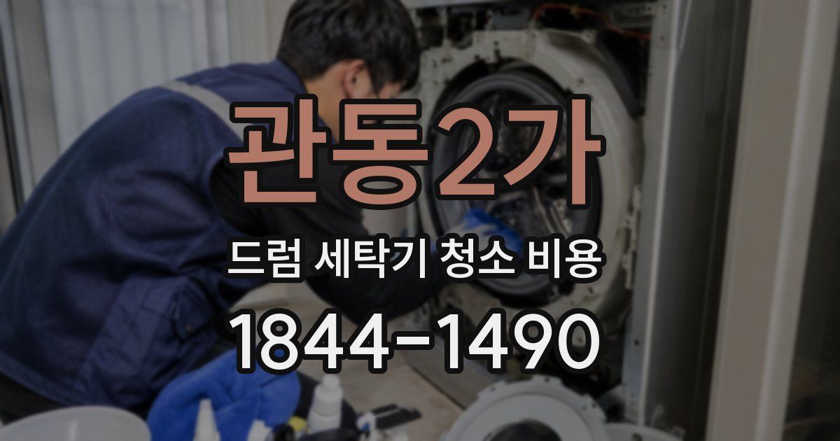 관동2가 드럼 세탁기 청소 비용