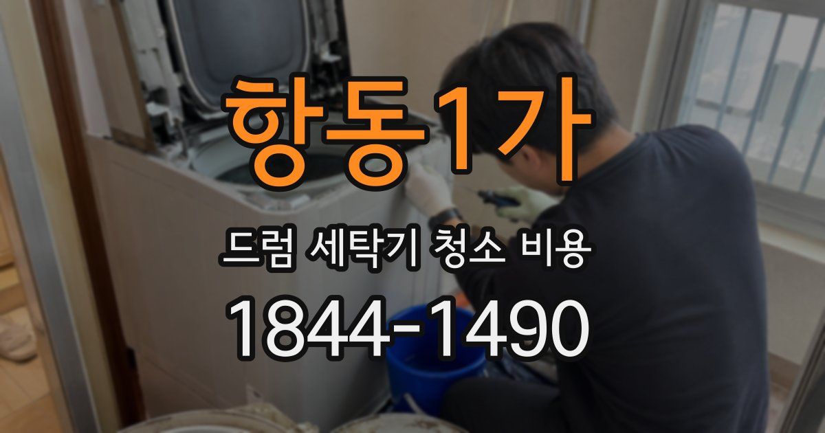 항동1가 드럼 세탁기 청소 비용