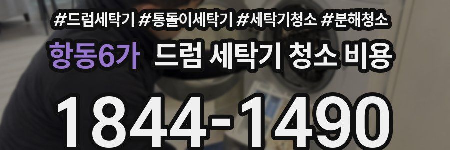 항동6가 드럼 세탁기 청소 비용