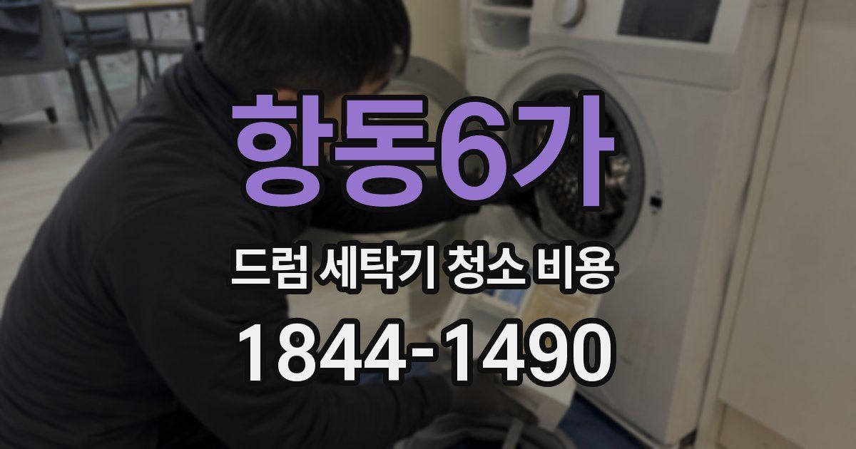 항동6가 드럼 세탁기 청소 비용