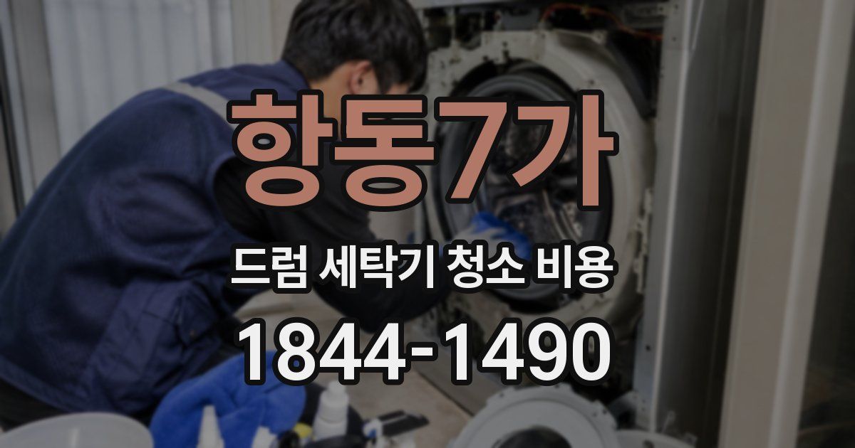 항동7가 드럼 세탁기 청소 비용