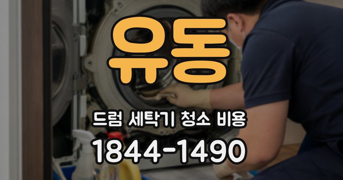 유동 드럼 세탁기 청소 비용