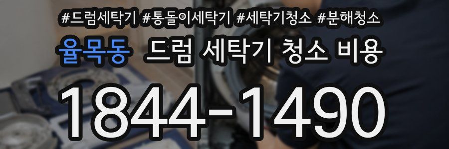 율목동 드럼 세탁기 청소 비용