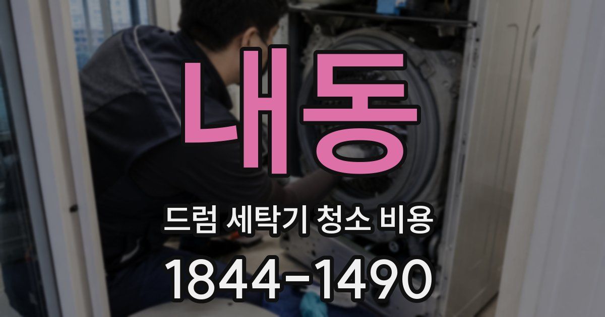 내동 드럼 세탁기 청소 비용