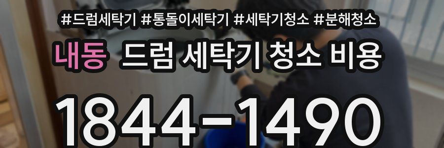 내동 드럼 세탁기 청소 비용