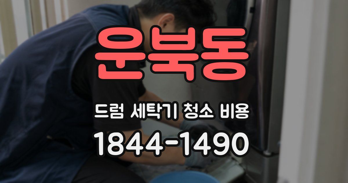 운북동 드럼 세탁기 청소 비용