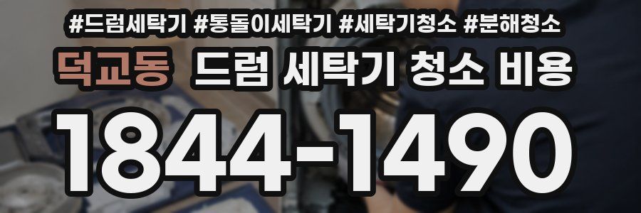 덕교동 드럼 세탁기 청소 비용