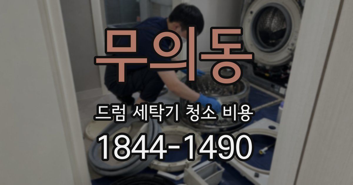 무의동 드럼 세탁기 청소 비용