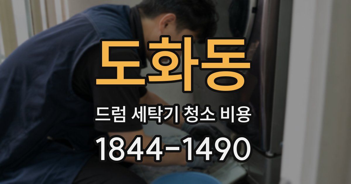 도화동 드럼 세탁기 청소 비용