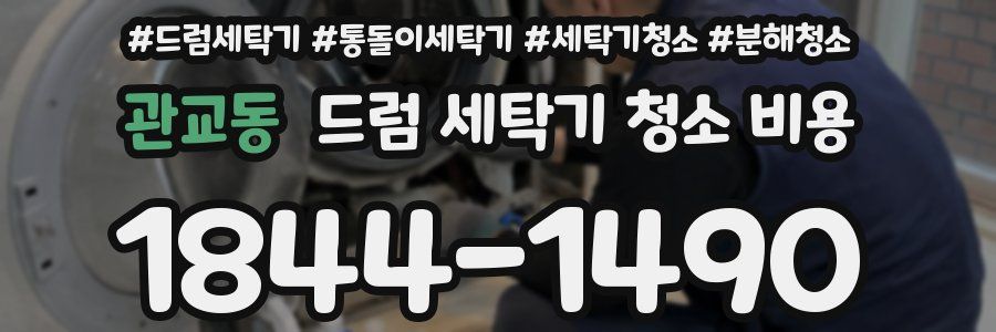 관교동 드럼 세탁기 청소 비용