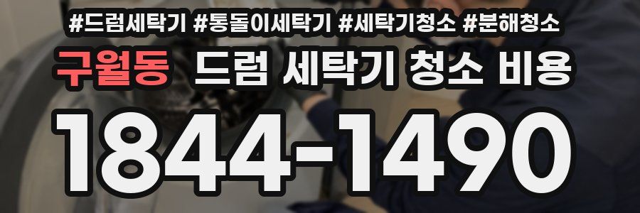 구월동 드럼 세탁기 청소 비용