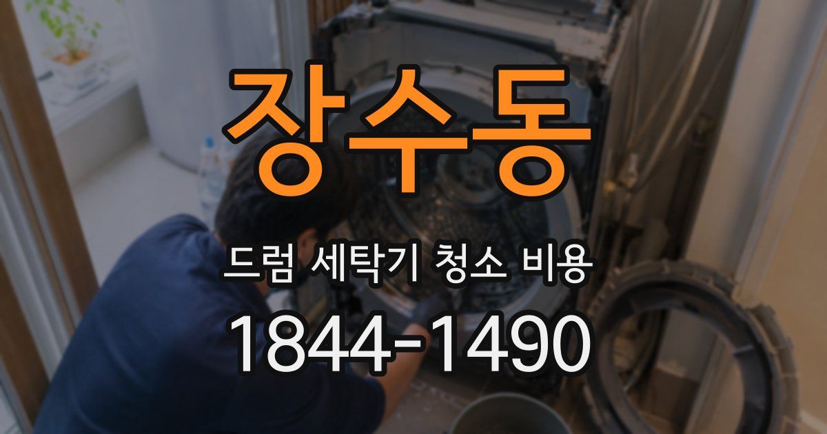 장수동 드럼 세탁기 청소 비용