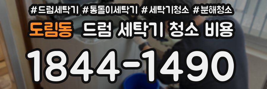 도림동 드럼 세탁기 청소 비용