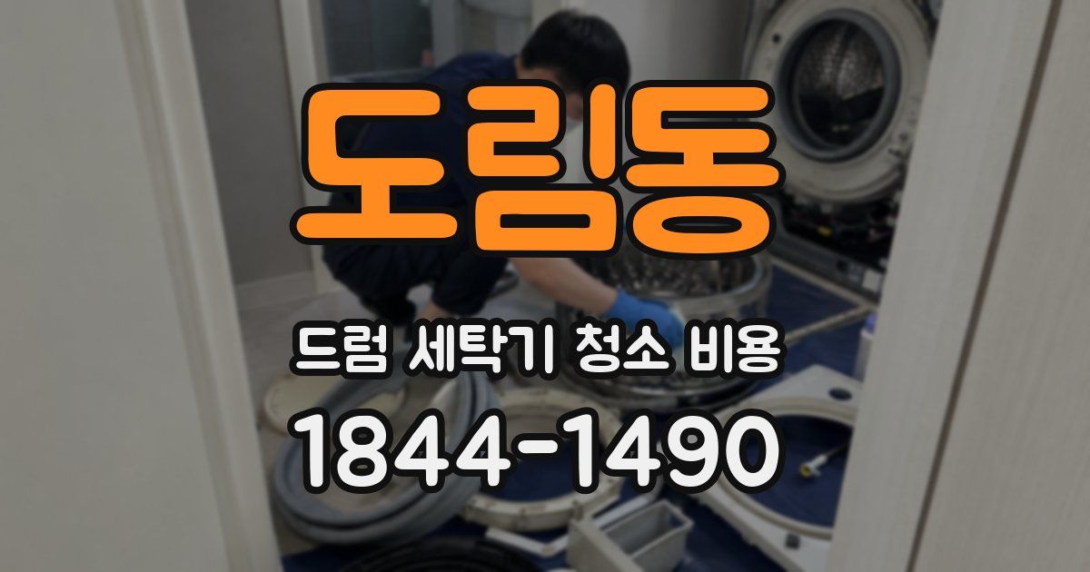 도림동 드럼 세탁기 청소 비용