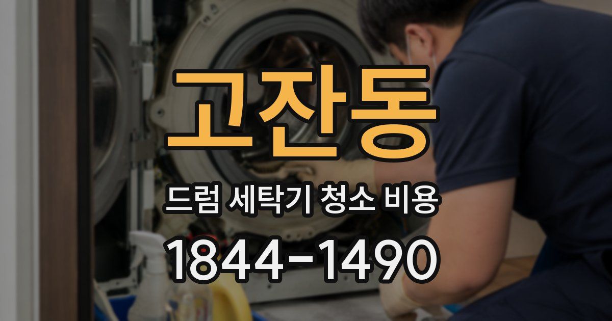 고잔동 드럼 세탁기 청소 비용