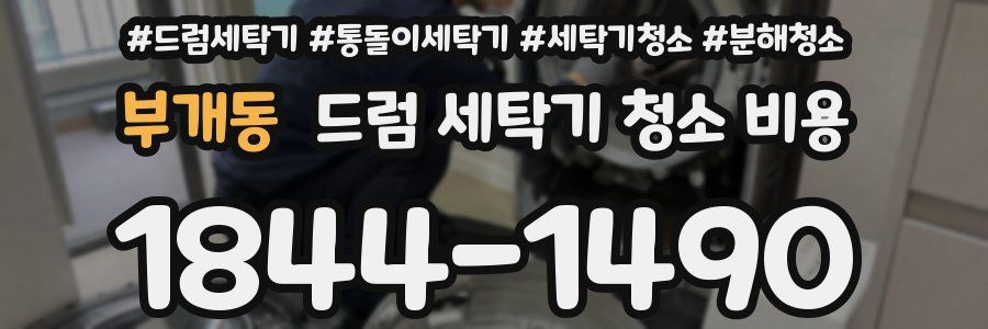 부개동 드럼 세탁기 청소 비용