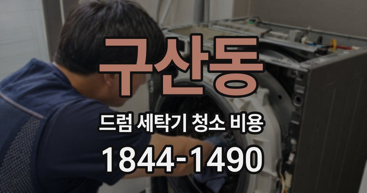 구산동 드럼 세탁기 청소 비용