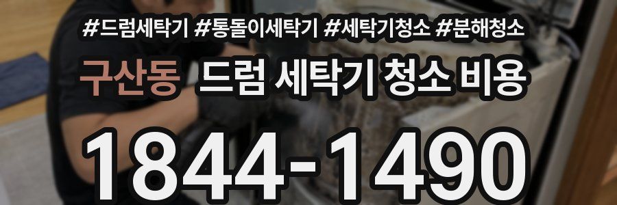 구산동 드럼 세탁기 청소 비용