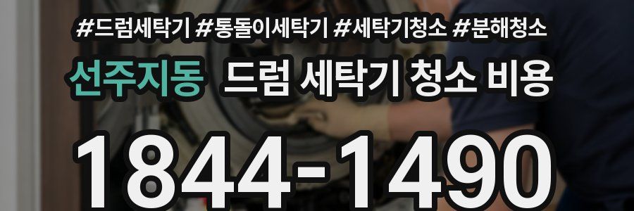 선주지동 드럼 세탁기 청소 비용