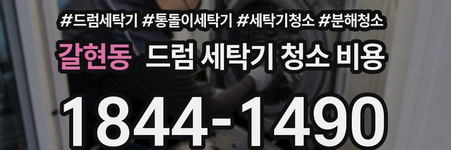 갈현동 드럼 세탁기 청소 비용